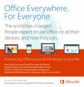 Office for iPhone and iPad available now